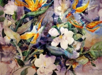 Floral painting: Magnolia in Paradise