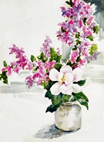Floral painting: Miami Magnolia
