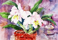 Floral painting: Two Beauties