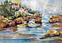 Landscape painting: Gloucester Cove