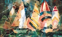 Landscape painting: Into the Wind