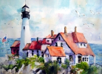 Landscape painting: Portland